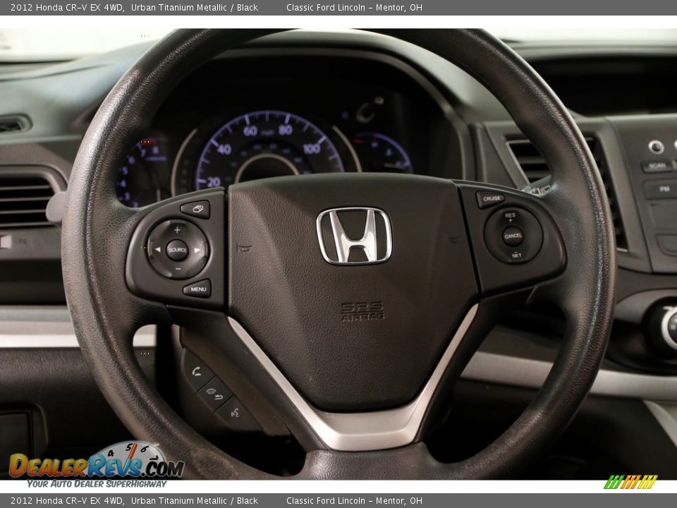 2012 Honda CR-V EX 4WD Urban Titanium Metallic / Black Photo #8