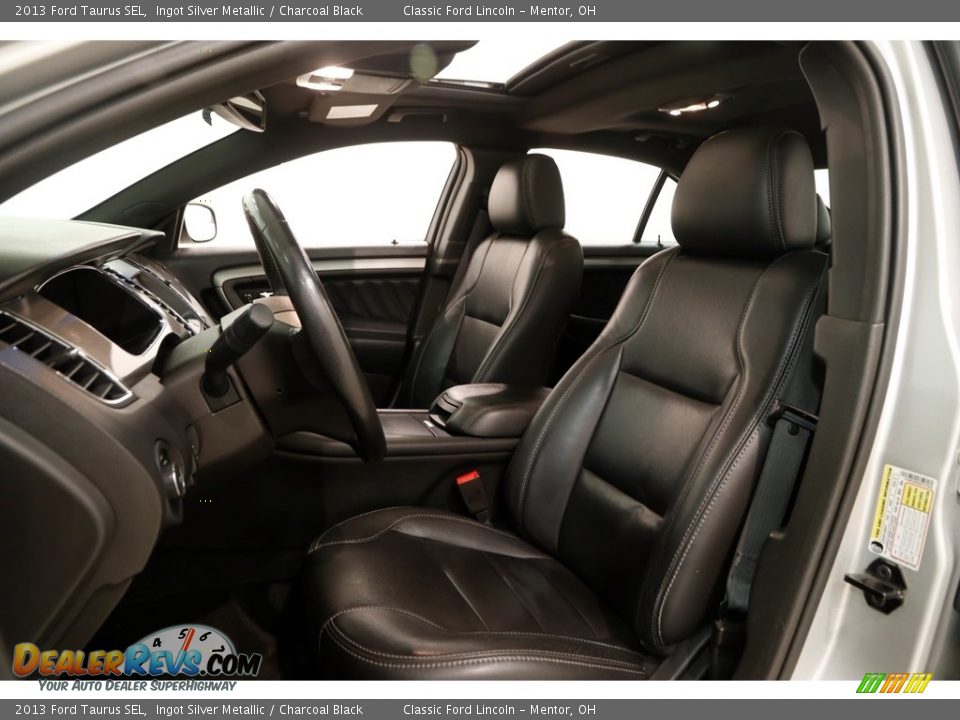 2013 Ford Taurus SEL Ingot Silver Metallic / Charcoal Black Photo #6