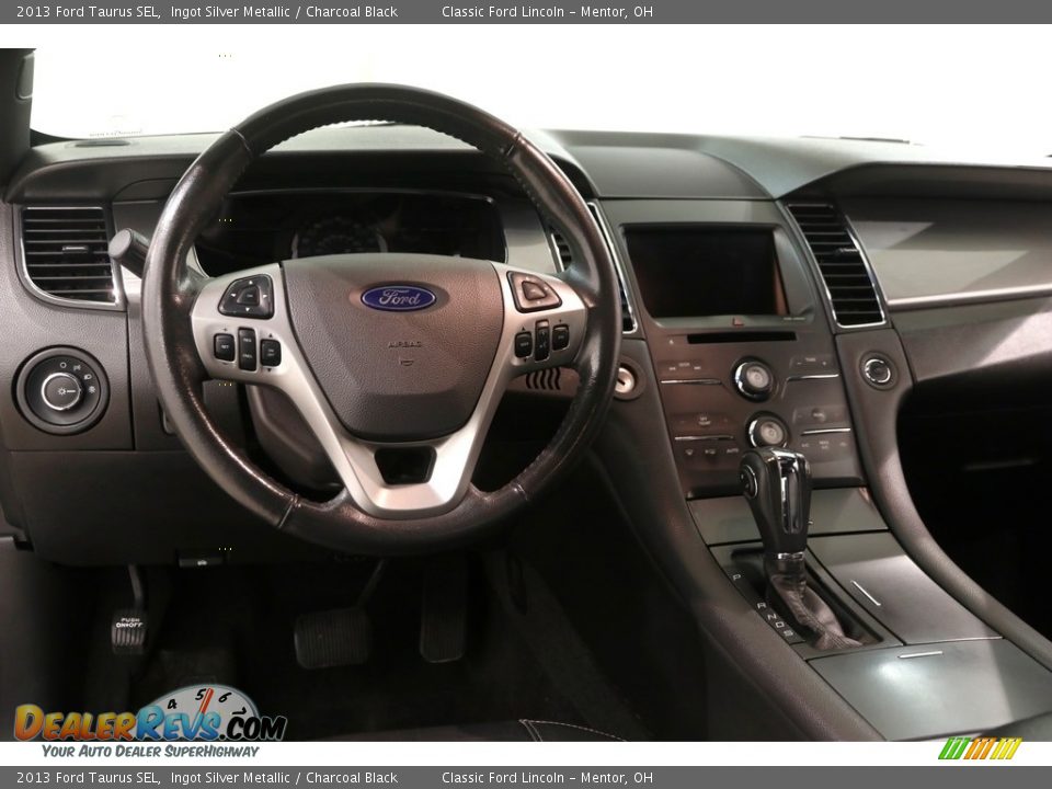 2013 Ford Taurus SEL Ingot Silver Metallic / Charcoal Black Photo #7