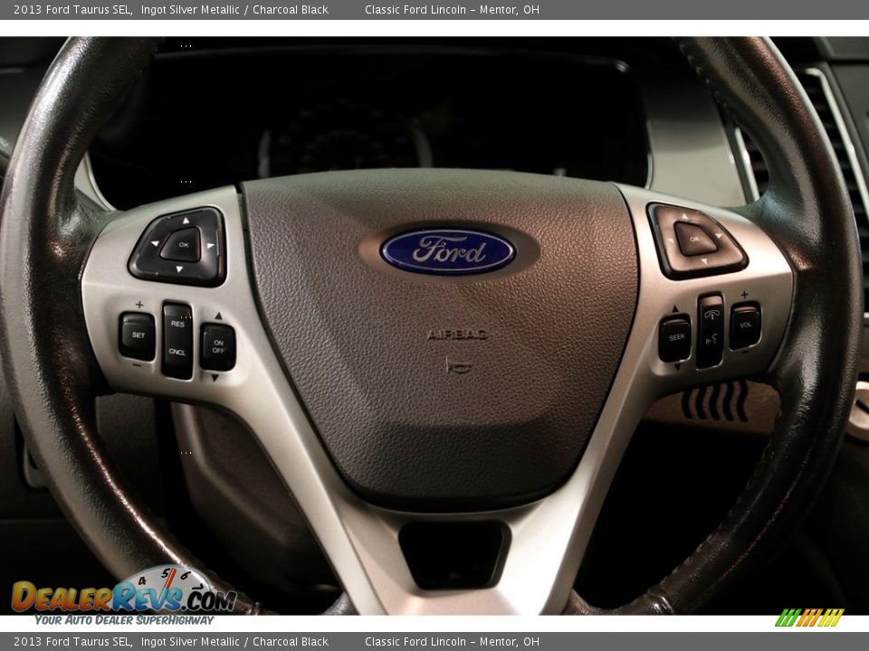 2013 Ford Taurus SEL Ingot Silver Metallic / Charcoal Black Photo #8