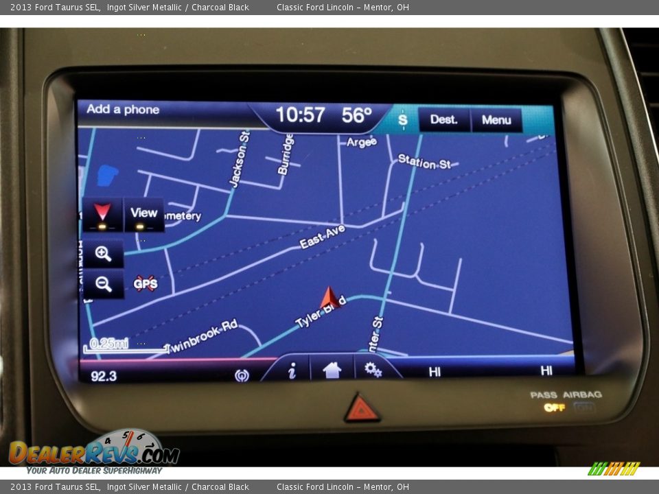 2013 Ford Taurus SEL Ingot Silver Metallic / Charcoal Black Photo #12