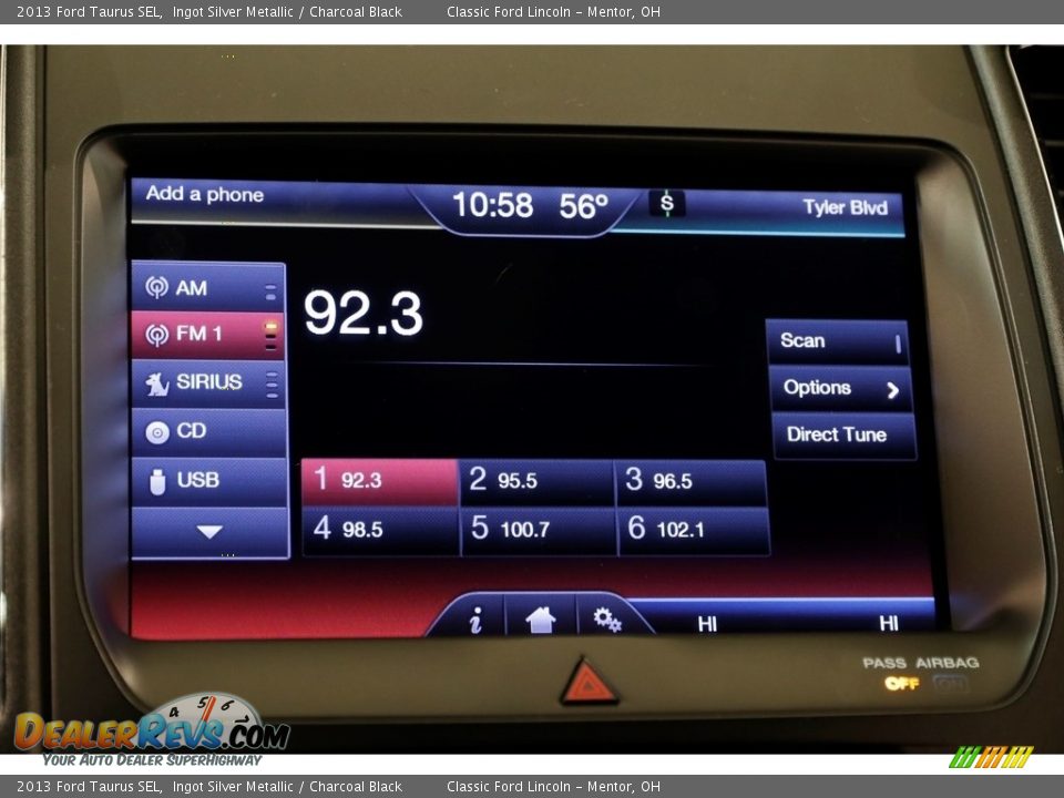 2013 Ford Taurus SEL Ingot Silver Metallic / Charcoal Black Photo #14