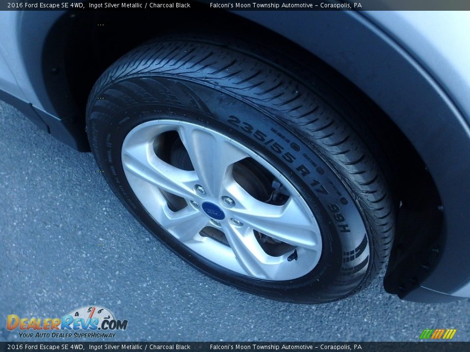 2016 Ford Escape SE 4WD Ingot Silver Metallic / Charcoal Black Photo #10