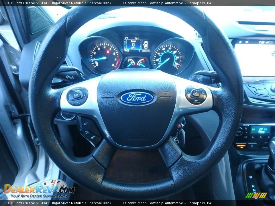 2016 Ford Escape SE 4WD Ingot Silver Metallic / Charcoal Black Photo #21