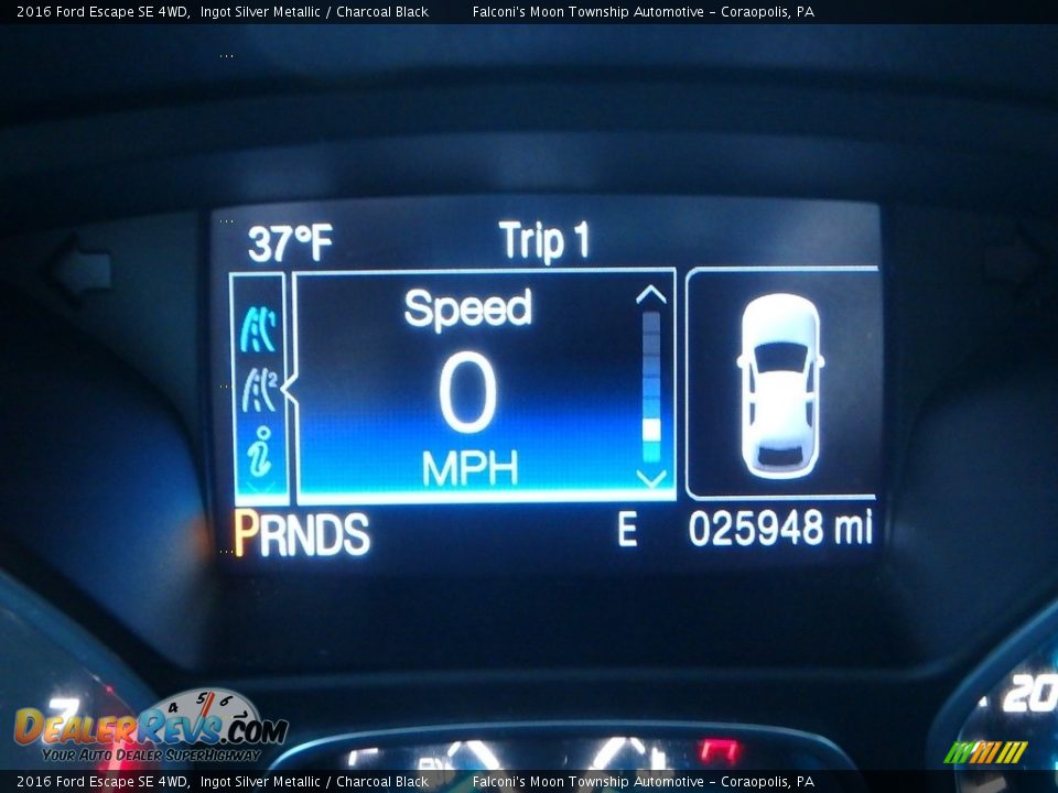 2016 Ford Escape SE 4WD Ingot Silver Metallic / Charcoal Black Photo #24