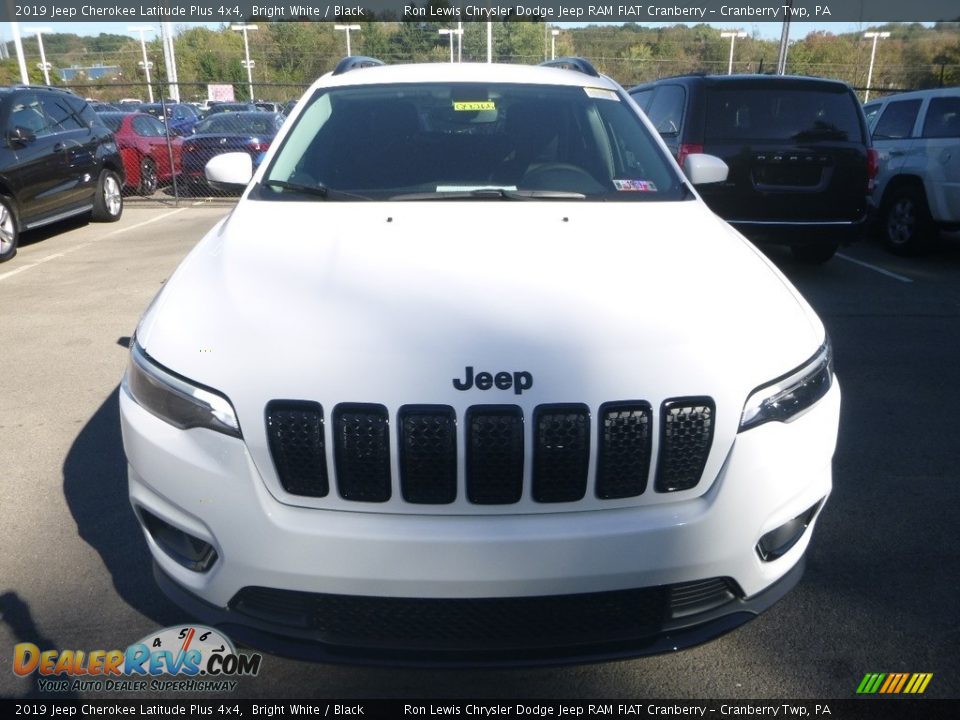 2019 Jeep Cherokee Latitude Plus 4x4 Bright White / Black Photo #8