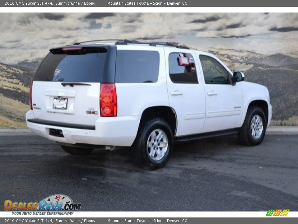 2010 GMC Yukon SLT 4x4 Summit White / Ebony Photo #3