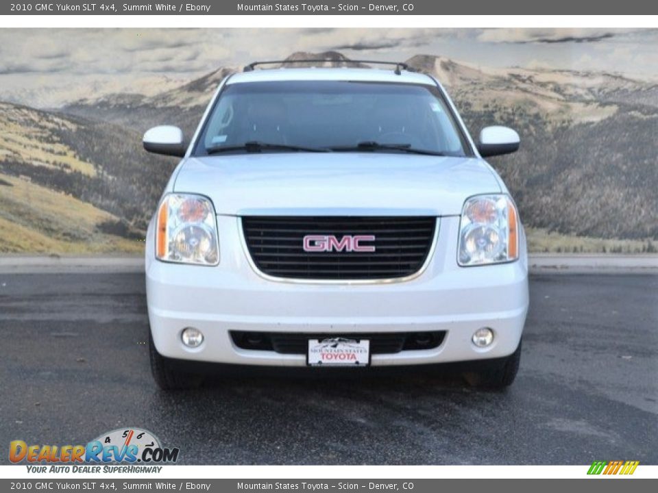 2010 GMC Yukon SLT 4x4 Summit White / Ebony Photo #4