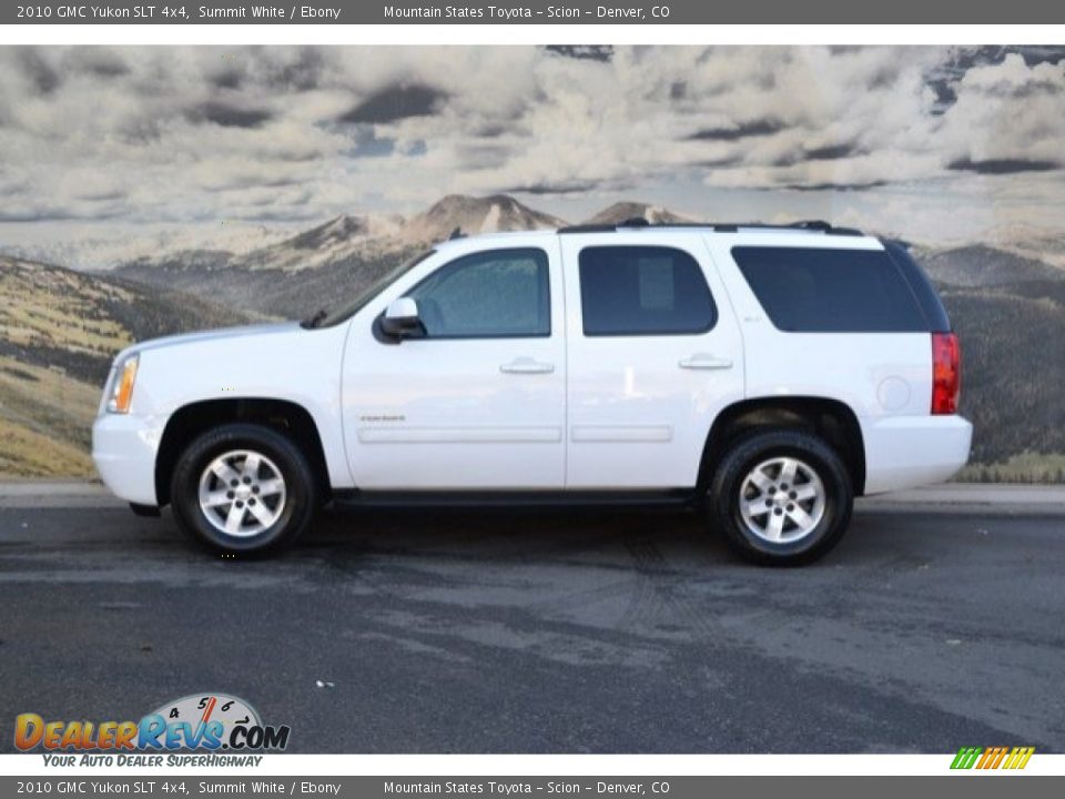 2010 GMC Yukon SLT 4x4 Summit White / Ebony Photo #6
