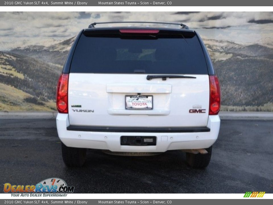 2010 GMC Yukon SLT 4x4 Summit White / Ebony Photo #9