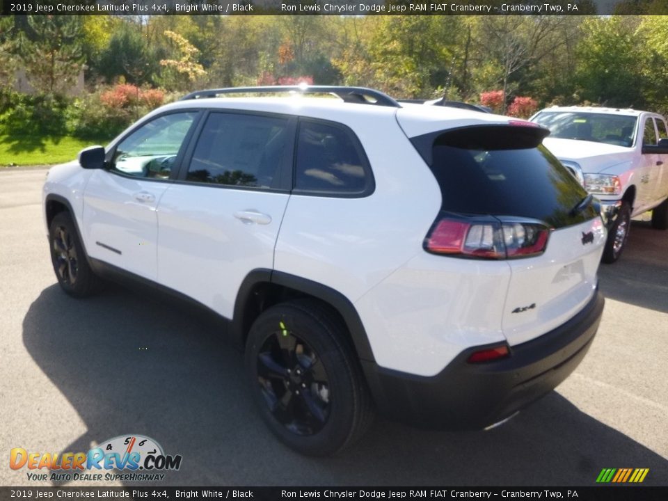 2019 Jeep Cherokee Latitude Plus 4x4 Bright White / Black Photo #3