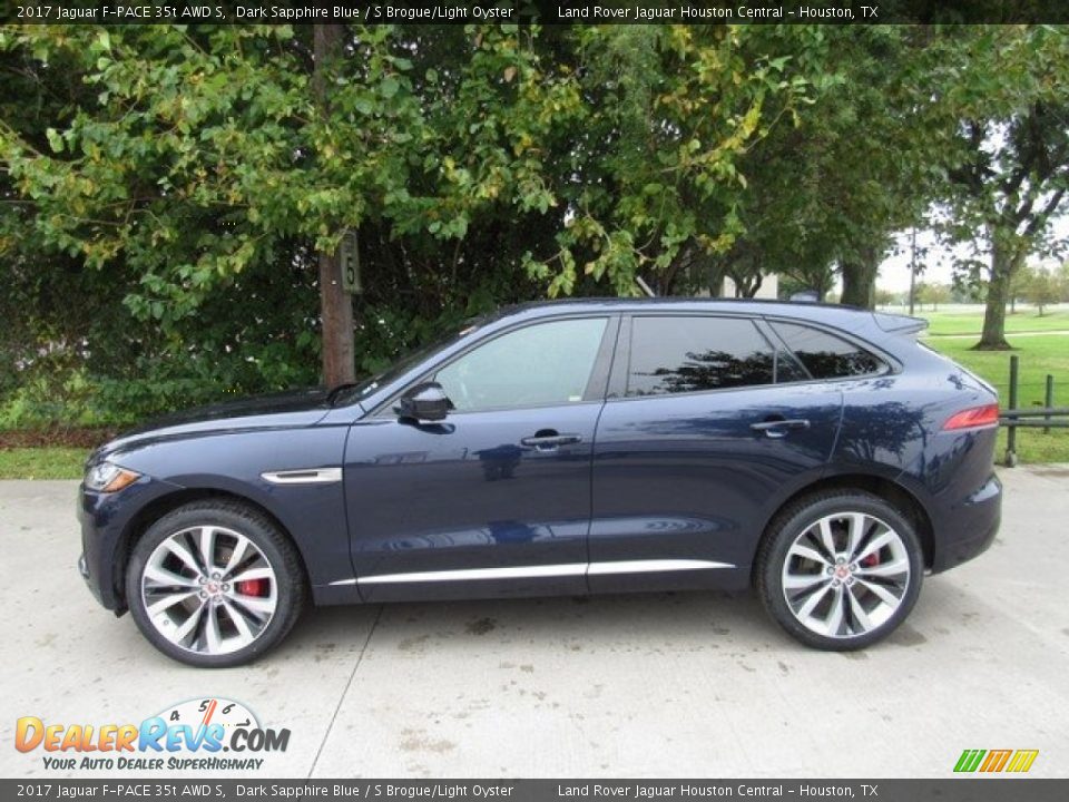 Dark Sapphire Blue 2017 Jaguar F-PACE 35t AWD S Photo #11