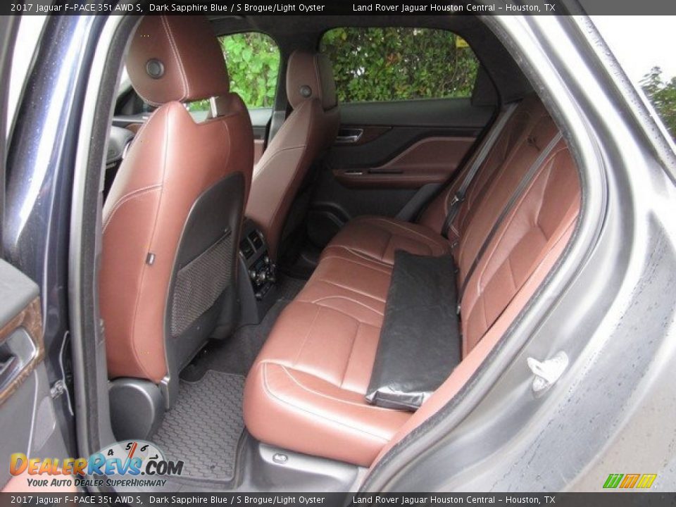 2017 Jaguar F-PACE 35t AWD S Dark Sapphire Blue / S Brogue/Light Oyster Photo #13