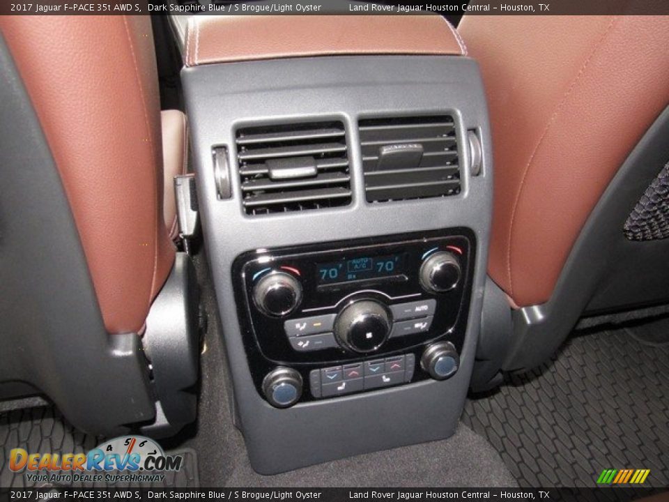 2017 Jaguar F-PACE 35t AWD S Dark Sapphire Blue / S Brogue/Light Oyster Photo #16
