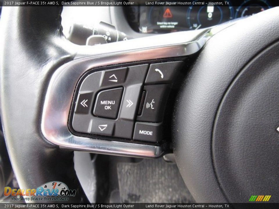 2017 Jaguar F-PACE 35t AWD S Dark Sapphire Blue / S Brogue/Light Oyster Photo #27