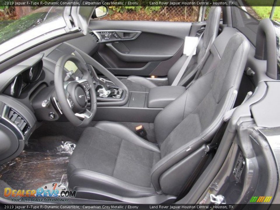 Ebony Interior - 2019 Jaguar F-Type R-Dynamic Convertible Photo #3