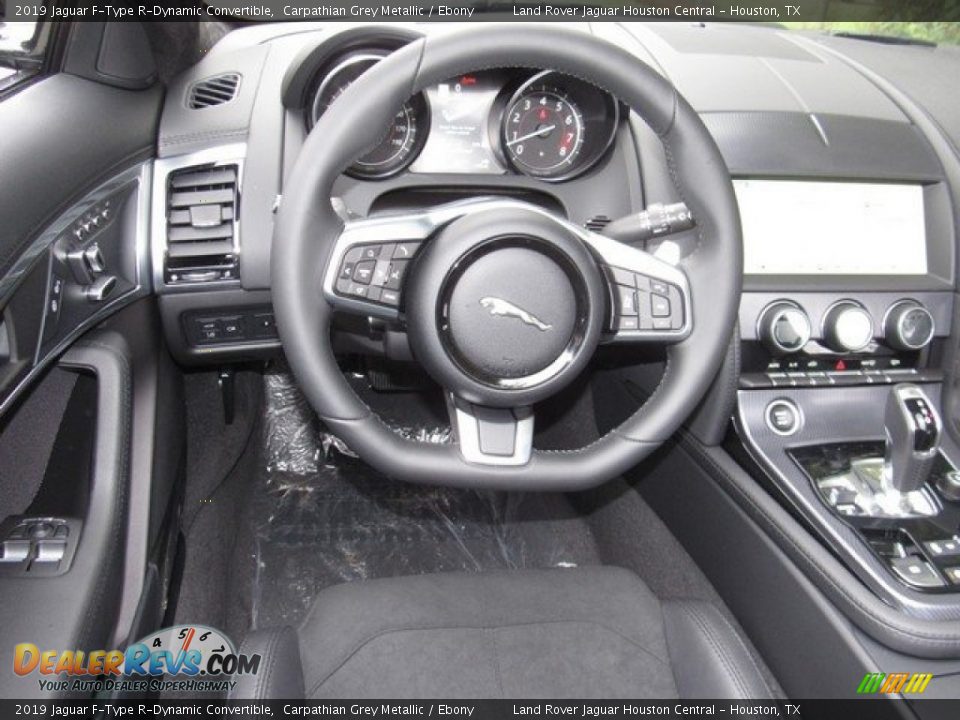 2019 Jaguar F-Type R-Dynamic Convertible Steering Wheel Photo #13