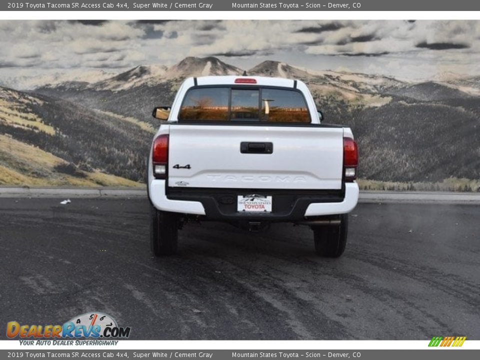 2019 Toyota Tacoma SR Access Cab 4x4 Super White / Cement Gray Photo #4