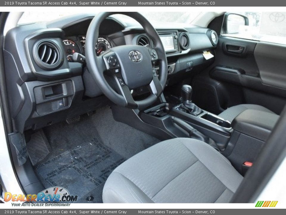 2019 Toyota Tacoma SR Access Cab 4x4 Super White / Cement Gray Photo #5