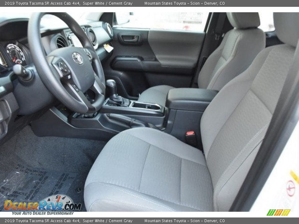 2019 Toyota Tacoma SR Access Cab 4x4 Super White / Cement Gray Photo #6