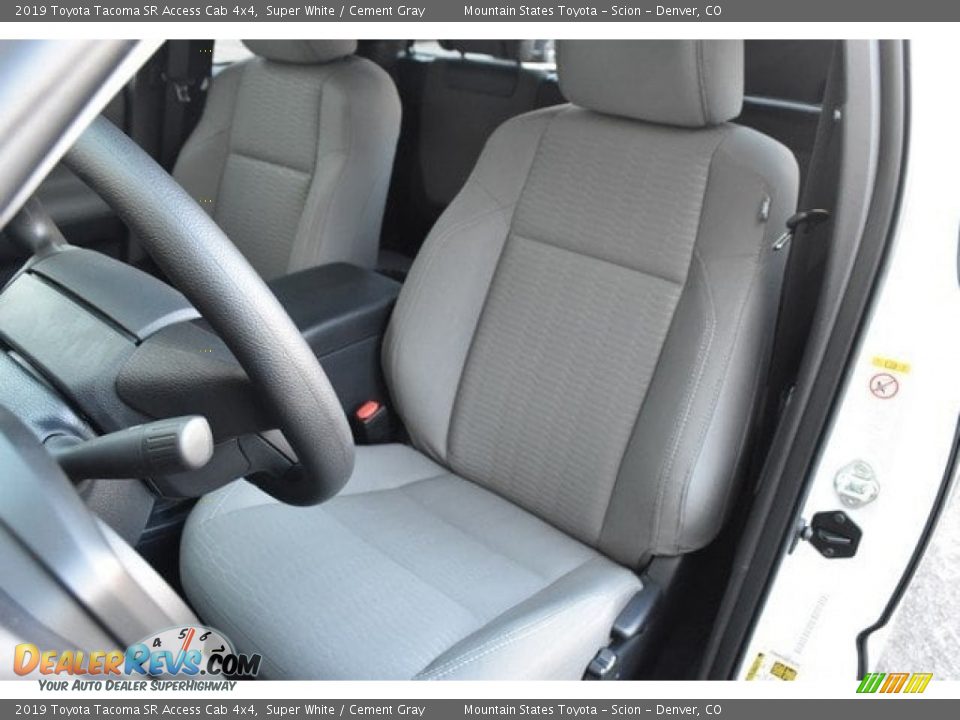 2019 Toyota Tacoma SR Access Cab 4x4 Super White / Cement Gray Photo #7