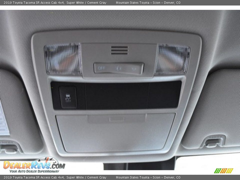 2019 Toyota Tacoma SR Access Cab 4x4 Super White / Cement Gray Photo #9