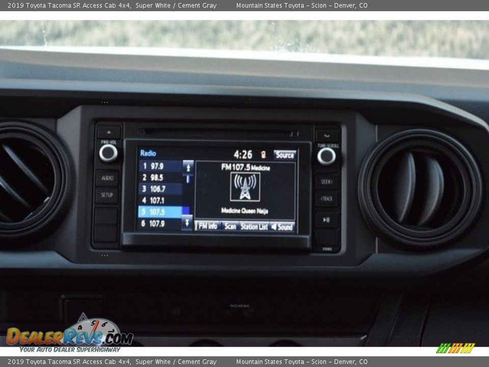 2019 Toyota Tacoma SR Access Cab 4x4 Super White / Cement Gray Photo #10
