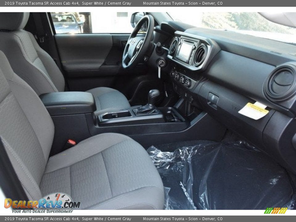 2019 Toyota Tacoma SR Access Cab 4x4 Super White / Cement Gray Photo #12