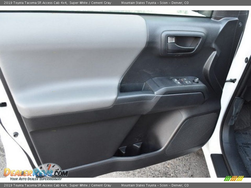 2019 Toyota Tacoma SR Access Cab 4x4 Super White / Cement Gray Photo #20