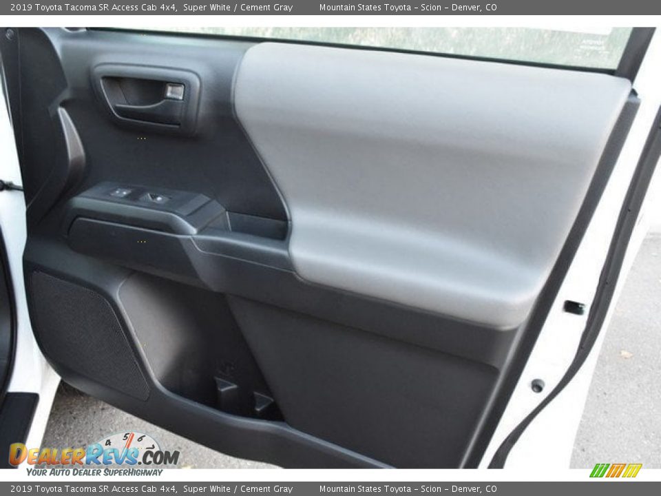 2019 Toyota Tacoma SR Access Cab 4x4 Super White / Cement Gray Photo #22