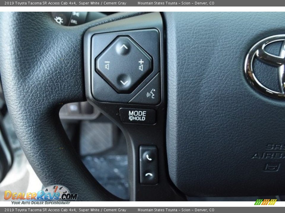 2019 Toyota Tacoma SR Access Cab 4x4 Super White / Cement Gray Photo #26