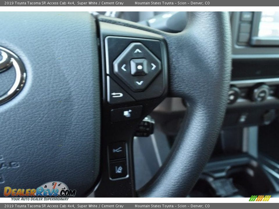 2019 Toyota Tacoma SR Access Cab 4x4 Super White / Cement Gray Photo #27