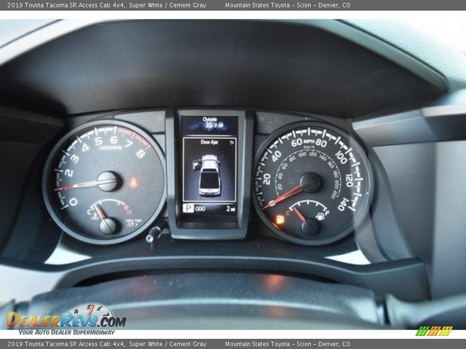 2019 Toyota Tacoma SR Access Cab 4x4 Super White / Cement Gray Photo #28