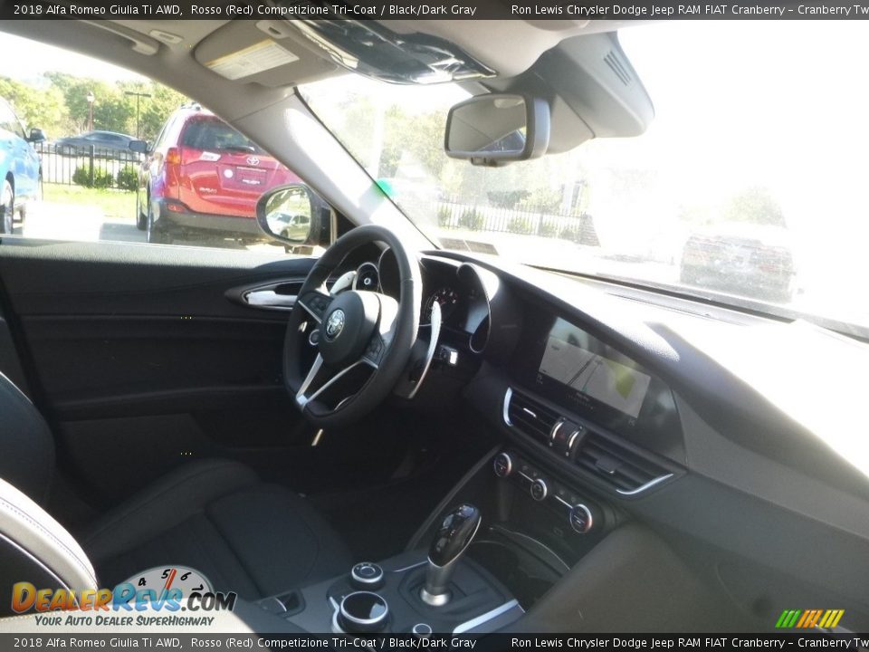 2018 Alfa Romeo Giulia Ti AWD Rosso (Red) Competizione Tri-Coat / Black/Dark Gray Photo #14