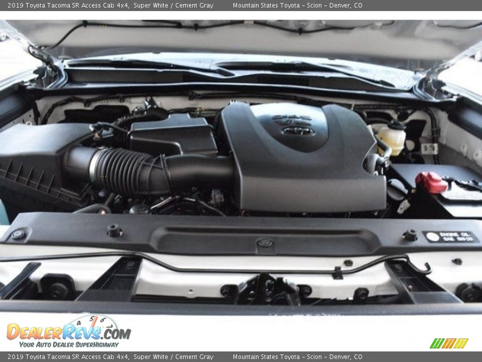 2019 Toyota Tacoma SR Access Cab 4x4 Super White / Cement Gray Photo #31