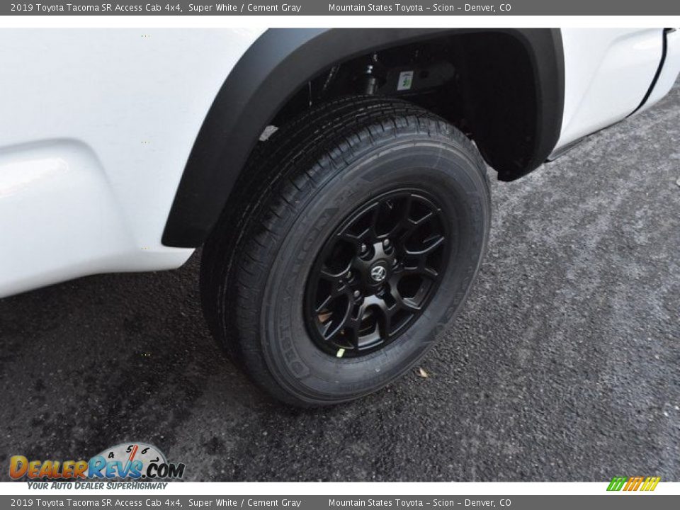 2019 Toyota Tacoma SR Access Cab 4x4 Super White / Cement Gray Photo #33