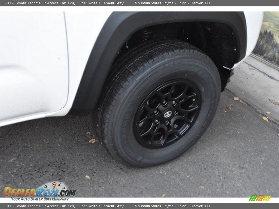 2019 Toyota Tacoma SR Access Cab 4x4 Super White / Cement Gray Photo #35