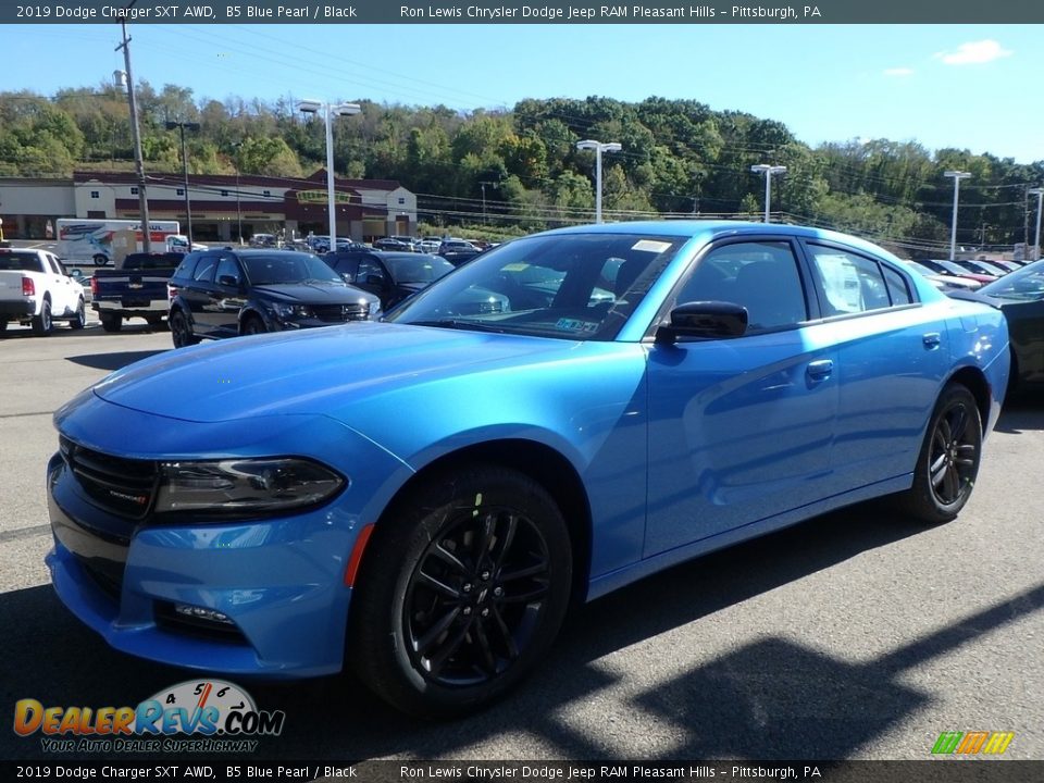 2019 Dodge Charger SXT AWD B5 Blue Pearl / Black Photo #1