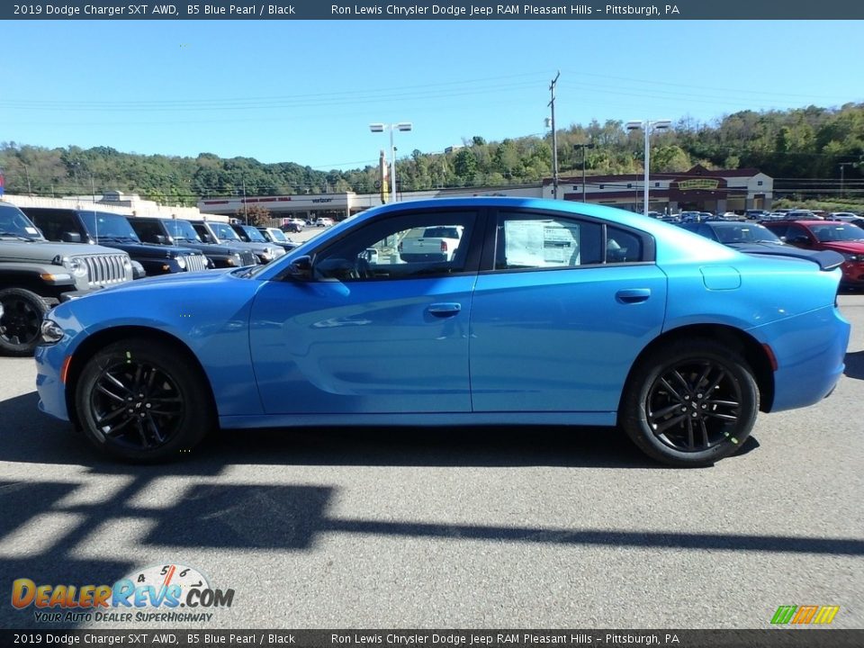 2019 Dodge Charger SXT AWD B5 Blue Pearl / Black Photo #2
