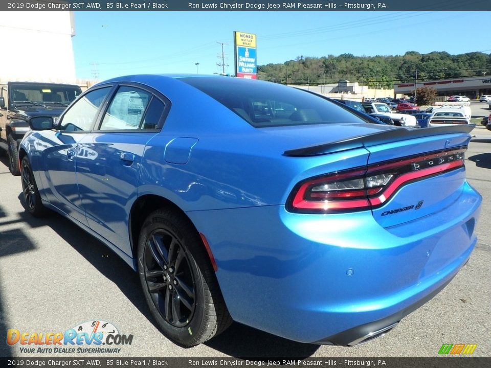 2019 Dodge Charger SXT AWD B5 Blue Pearl / Black Photo #3