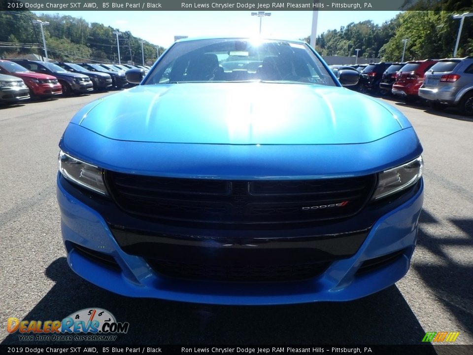 2019 Dodge Charger SXT AWD B5 Blue Pearl / Black Photo #8