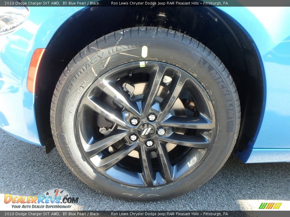 2019 Dodge Charger SXT AWD B5 Blue Pearl / Black Photo #9