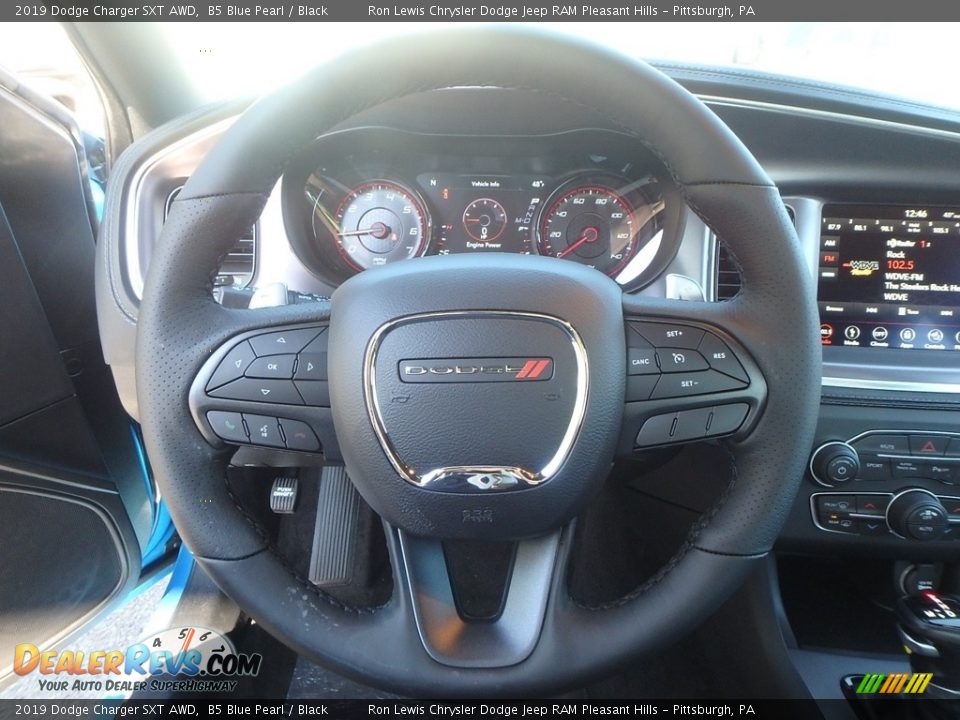 2019 Dodge Charger SXT AWD Steering Wheel Photo #19