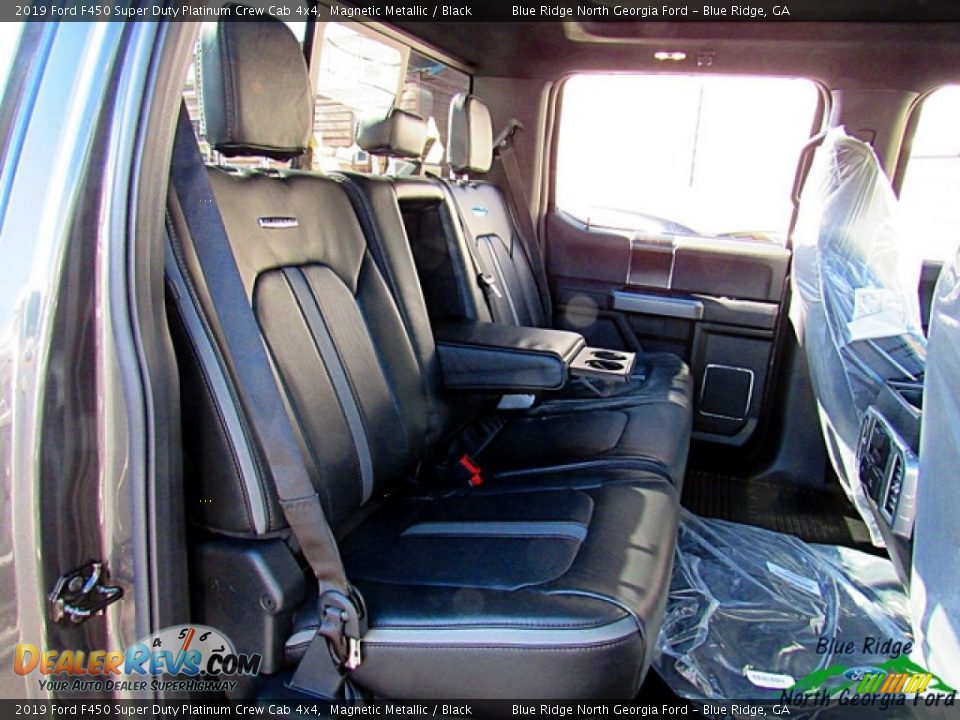 2019 Ford F450 Super Duty Platinum Crew Cab 4x4 Magnetic Metallic / Black Photo #11