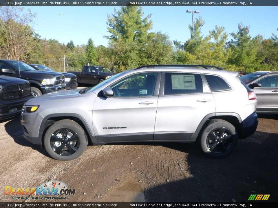 2019 Jeep Cherokee Latitude Plus 4x4 Billet Silver Metallic / Black Photo #2