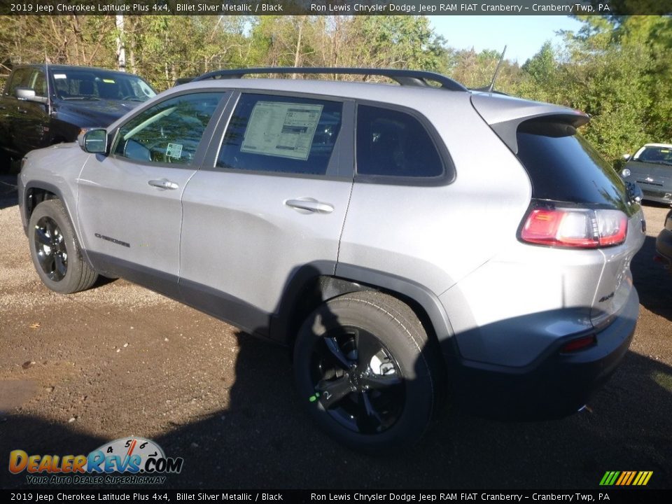 2019 Jeep Cherokee Latitude Plus 4x4 Billet Silver Metallic / Black Photo #3