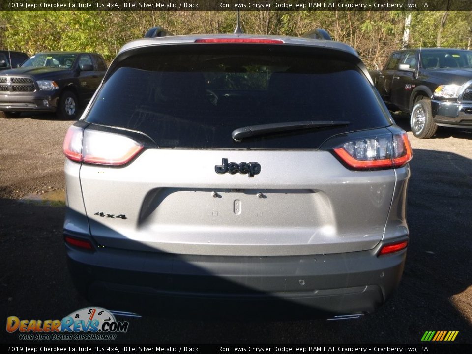 2019 Jeep Cherokee Latitude Plus 4x4 Billet Silver Metallic / Black Photo #4