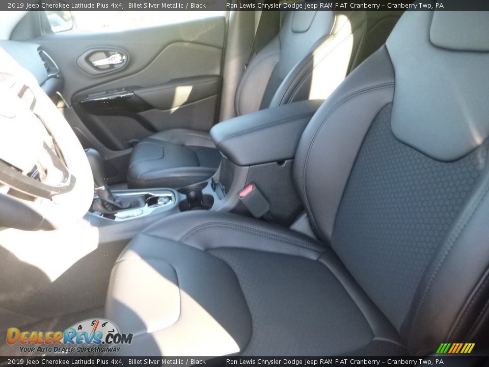 2019 Jeep Cherokee Latitude Plus 4x4 Billet Silver Metallic / Black Photo #14