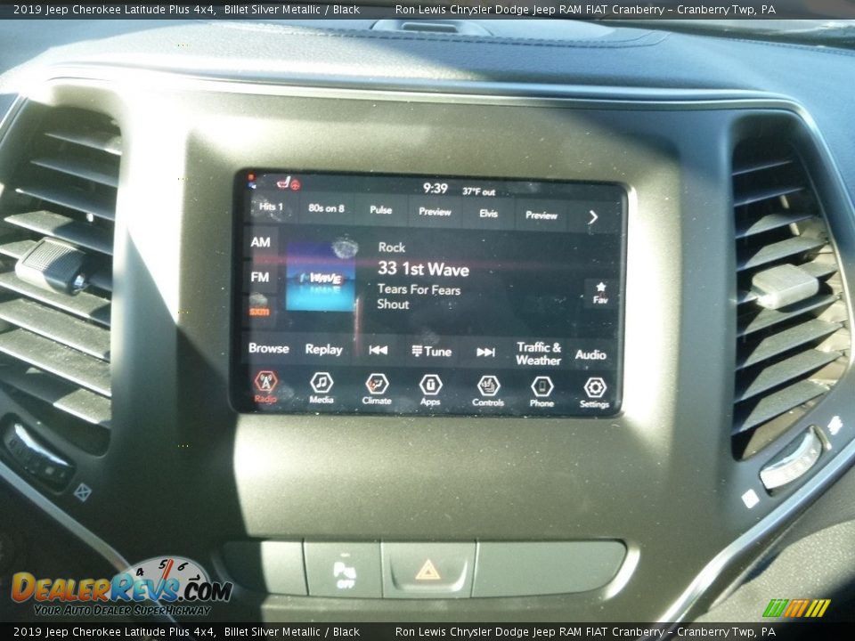 2019 Jeep Cherokee Latitude Plus 4x4 Billet Silver Metallic / Black Photo #15