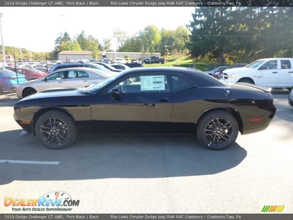 2019 Dodge Challenger GT AWD Pitch Black / Black Photo #2